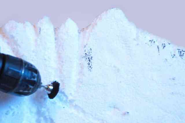 Wie man Styropor-Berge