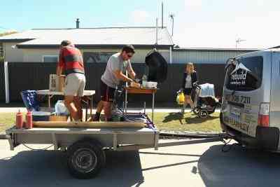 Dienstprogramm Trailer-Boden-Installation