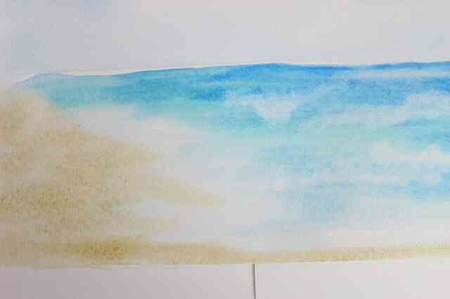 Wie zu Malen einen Strand-Szene