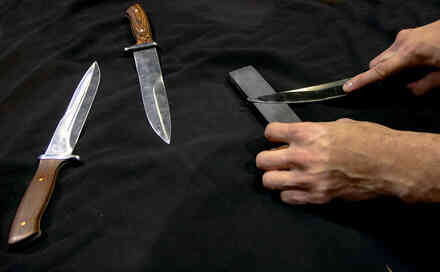 Messer schärfen Anweisungen