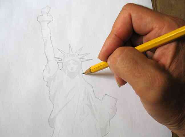 Wie zu Zeichnen, die Statue of Liberty
