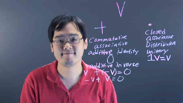 Die Definition der abstrakten Vektorraum in der Algebra