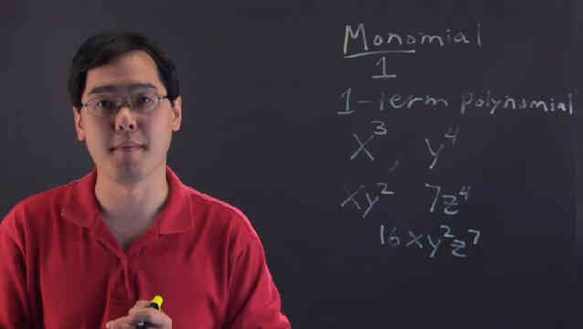 Was bedeutet "Monome" in Mathe?