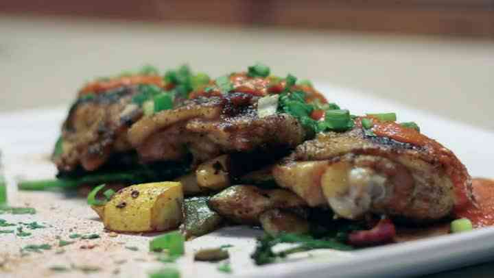Louisiana Cajun erstickt Chicken Rezept