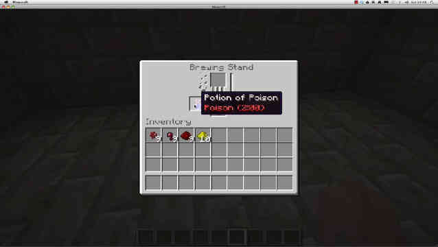 Wie erstelle ich einen vergiften trank in Minecraft