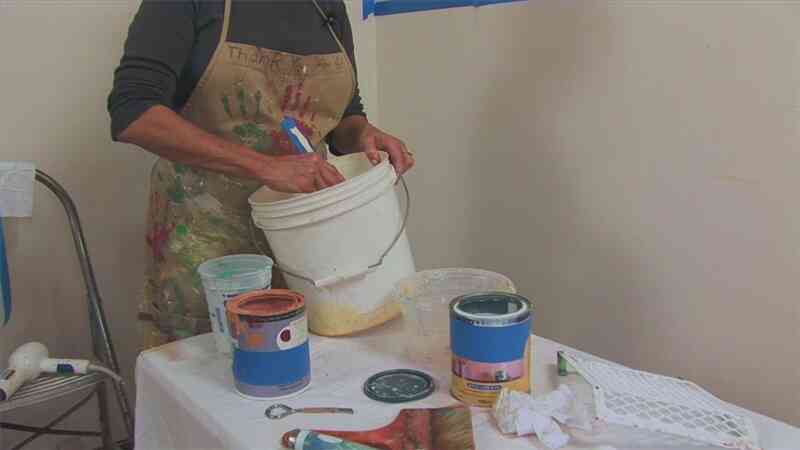 Faux Malerei Wash & Glasur vorbereiten