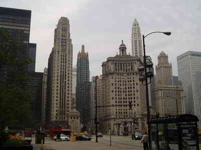 Aktivitäten in der Innenstadt von Chicago, Illinois
