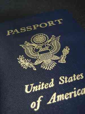 Sicherheits-Features von einem amerikanischen Pass