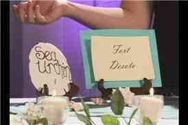 Strand-Themed Hochzeitsplanung: Tisch Nummer Ideen