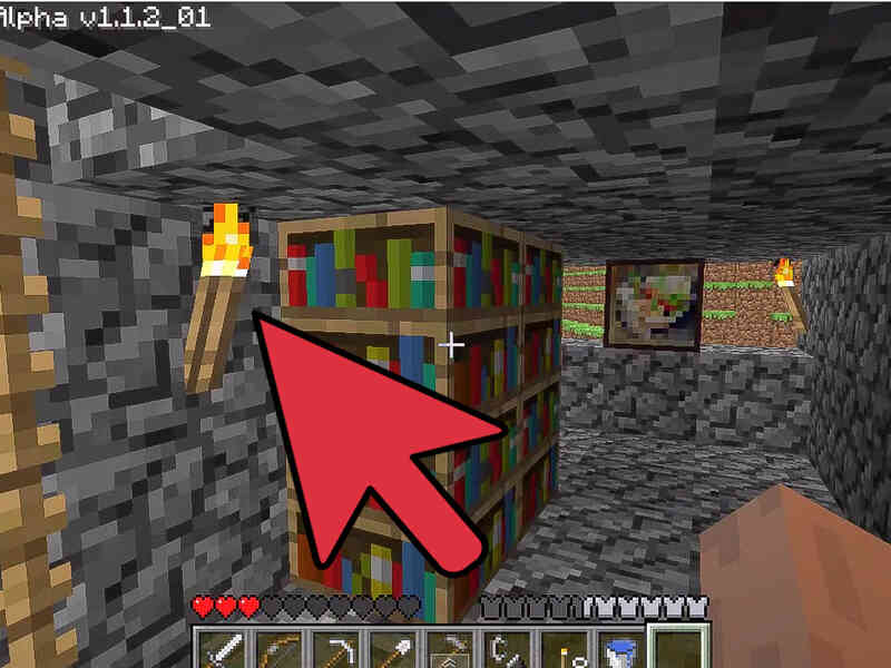 Wie erstelle ich ein Bücherregal in Minecraft